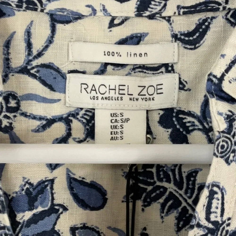 Rachel Zoe linen button up shirt - Picture 2 of 7